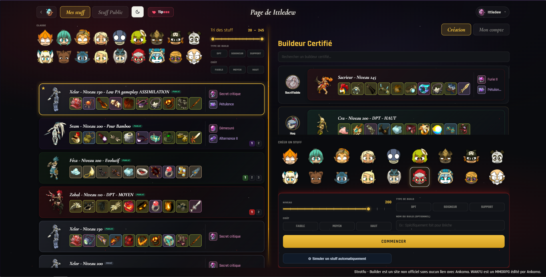 Page d'accueil